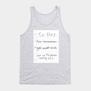 To Do List Tank Top